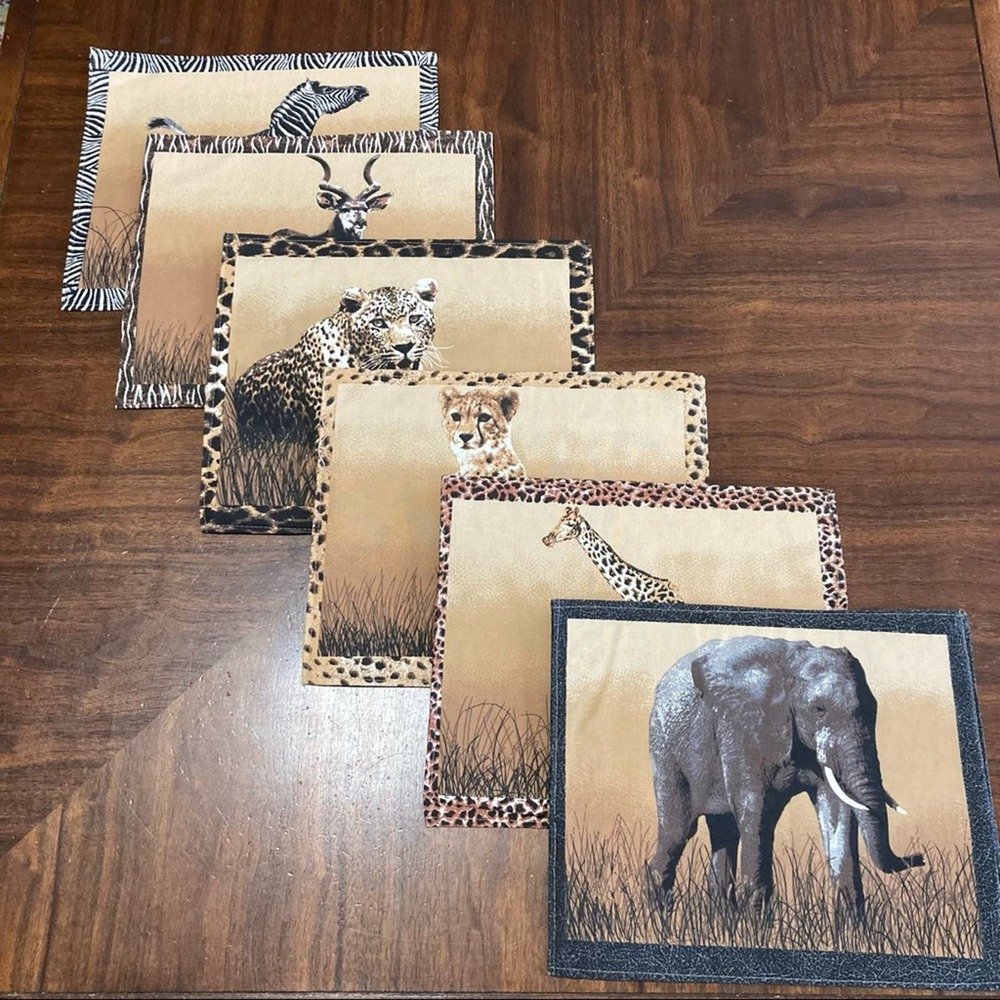 Safari Animals Placemat Set
